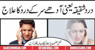 Adhay Sir (Migraine) kay Dard Ka Elaj By hakeem Imran In Urdu